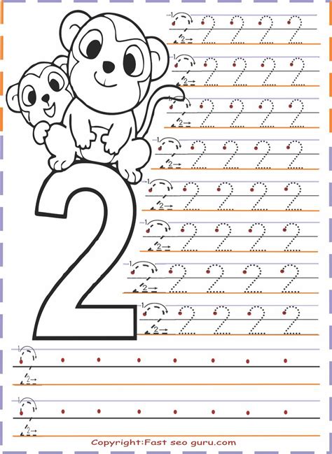 Free Printable Number Tracing