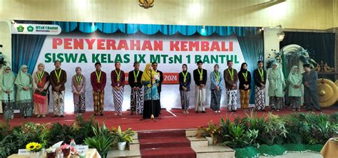 Mtsn 1 Bantul Gelar Penyerahan Kembali Siswa Kelas Ix Dan Launching