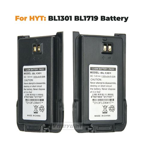 For Hyt Bl Tc Tc Tc Radio Battery V Mah Li Ion