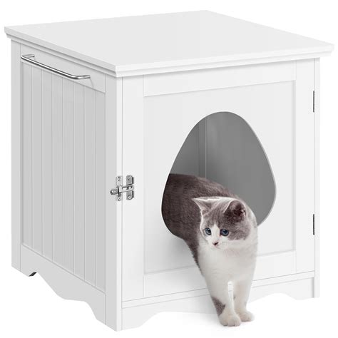 Snapklik Yaheetech Cat Litter Box Enclosure Litter Box Furniture