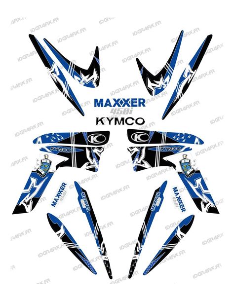 Kit de decoració Carrer Blau IDgrafix Kymco 450 Maxxer idgrafix