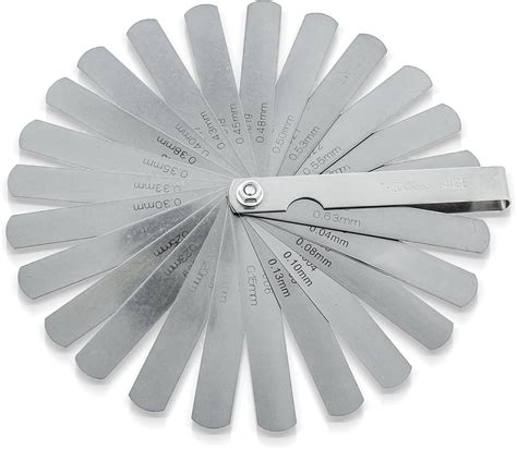 Universal SAE And Metric Master Feeler Gauge 26 Piece Blade Tool For