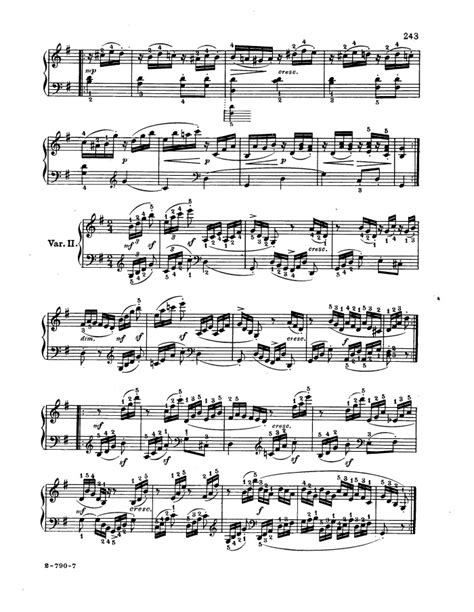 WoO 77 6 Easy Variations On An Original Theme Free Sheet Music By