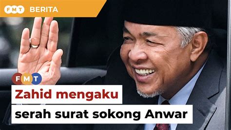 Zahid Mengaku Serah Surat Sokong Anwar Mca Mahu Mohamad Hasan Ganti