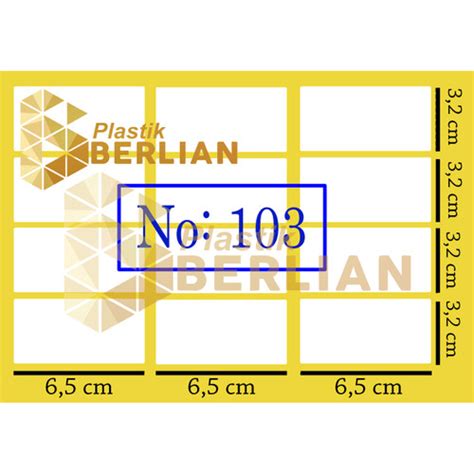 Jual Label 103 Sticker Undangan 120 Labelpack 3 X 64 Cm Kota