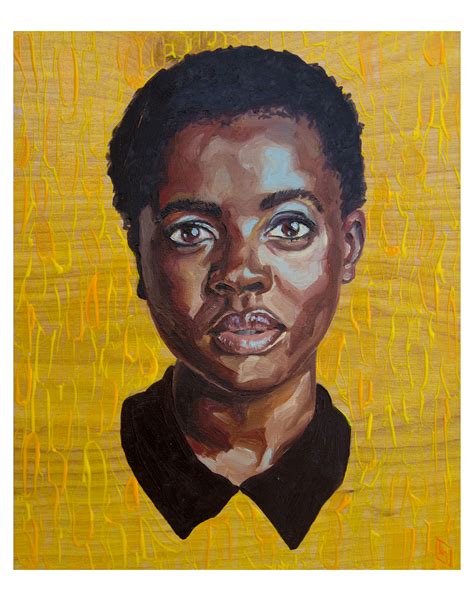 Oil Paint Portrait on a Yellow Background. Link in Comments! : r/painting