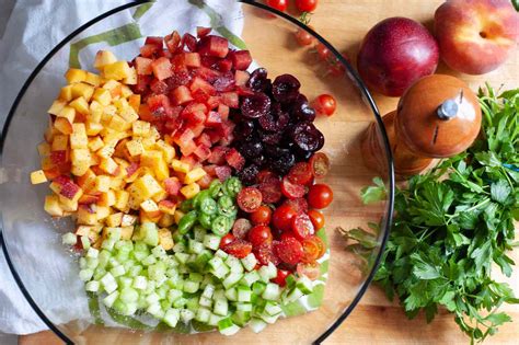 Stone Fruit Tomato And Cucumber Salad Recipe