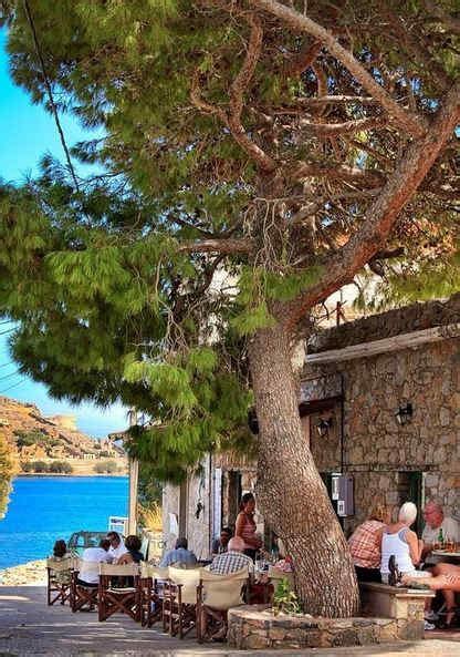 Plaka Crete Greece a seaside hamlet in the east near Spinalonga