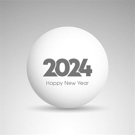 Premium Vector Happy New Year 2024 Text Design Vector