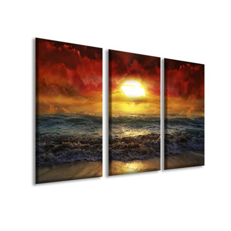 Quadro Decorativo Paisagem Beautiful Sunset Bordas Infinita Leroy Merlin