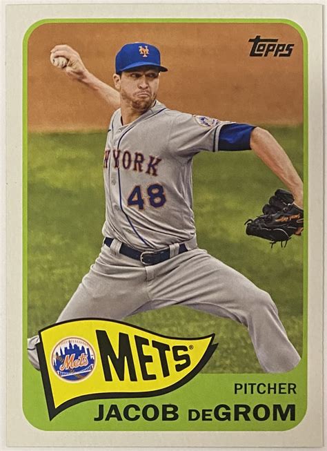 Jacob DeGrom 2021 Topps New York Mets Baseball Retro Redux Card KBK