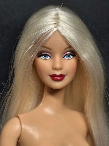 NUDE BLONDE RED TIPS BARBIE DOLL FOR OOAK REPAINT DIO MACKIE S SCUPT