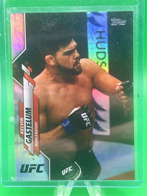 2020 Topps UFC KELVIN GASTELUM Rainbow Foil Parallel SP MMA Card No 16