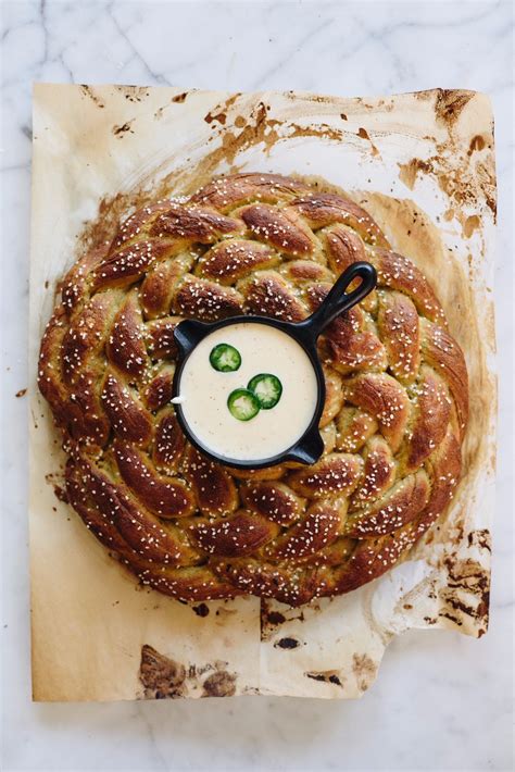 Pretzel Loaf With Queso King Arthur Recipes Baking Company Food