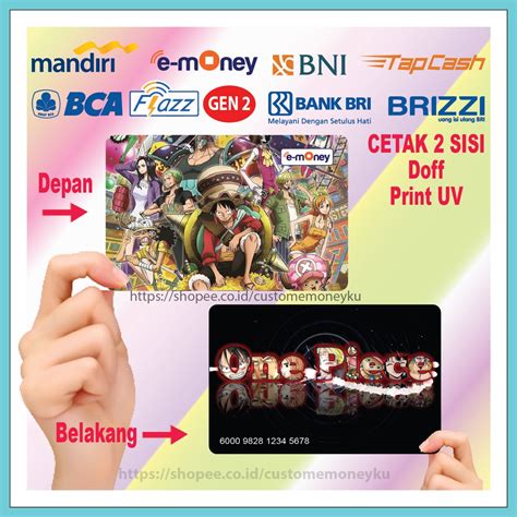 Jual Kartu Emoney Anime Luffy One Piece Kartun Etoll E Money Mandiri