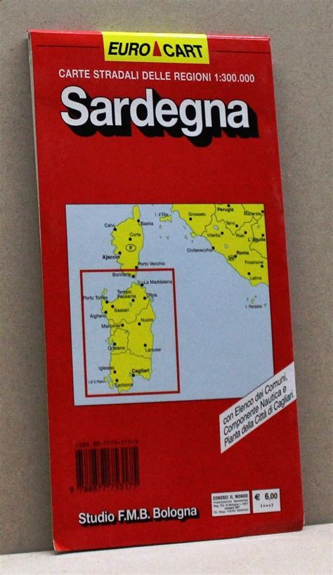 SARDEGNA Carte Stradali Delle Regioni Euro Cart Studio F M B Bologna