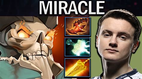 Wraith King Dota Gameplay Miracle With Mjolnir Ti Live Youtube