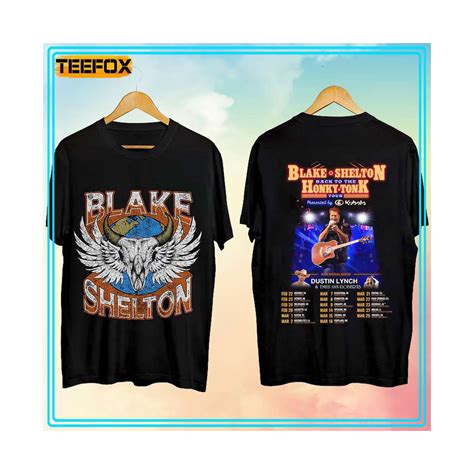 Blake Shelton Back To The Honky Tonk Tour 2024 Concert Dates T Shirt