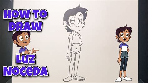 How To Draw Luz Noceda The Owl House Step By Step Tutorial Drawing