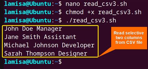 How To Read Csv Files In Bash Methods Linuxsimply