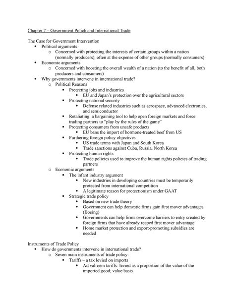 Chapter 7 Lecture Notes 7 Chapter 7 Government Polich And