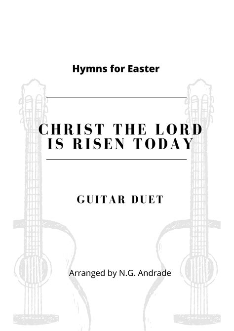 Christ The Lord Is Risen Today Arr N G Andrade Sheet Music By