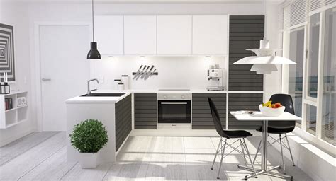 Modern Kitchen Interior 001 3D Model MAX OBJ FBX DXF DWG - CGTrader.com