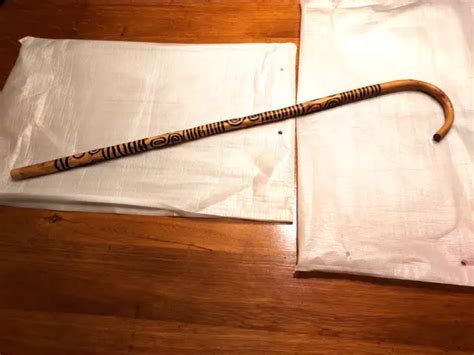 CANNE ANCIENNE OU Baton De Marche En Bois Pellerin France EUR 40 00