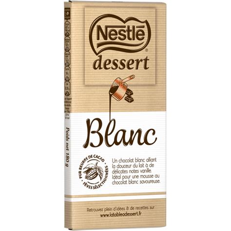 Nestle Dessert Chocolat Blanc G Croquons La Vie