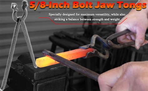 Amazon Inches Bolt Jaw Blacksmith Tongs With Deep V Groove