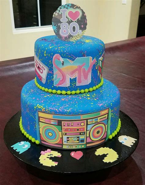 80's Theme Birthday Cake | Birthday cake, Cake, Desserts