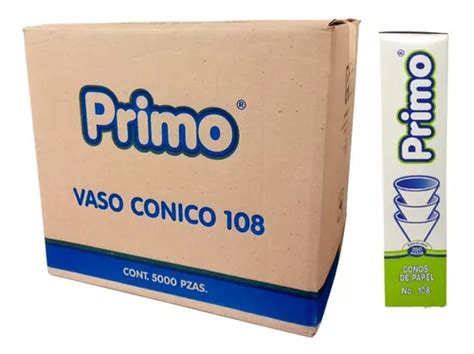 Conos De Papel 108 Primo 5000 Pzas Envío gratis