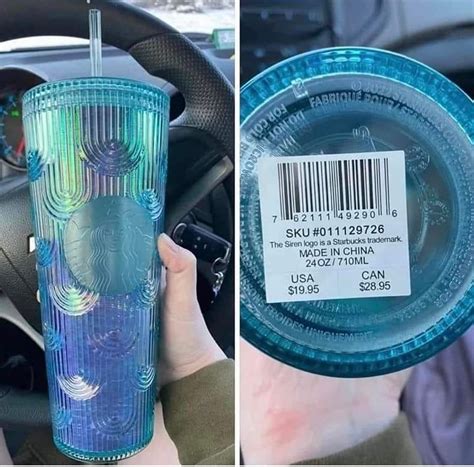 Starbucks Released A New Iridescent Cup That Gives Off Art Deco Vibes