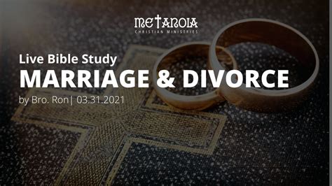 Live Bible Study Marriage And Divorce 033121 Youtube