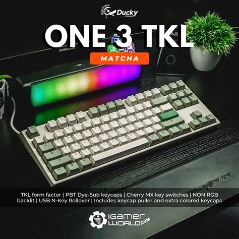 Jual Ducky One Tkl Matcha Hotswap Mechanical Gaming Keyboard Shopee