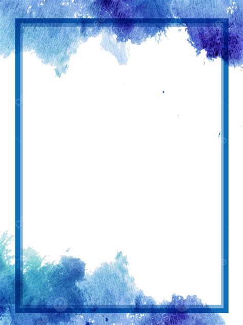 Blue Ink Traditional Border Background Wallpaper Image For Free ...