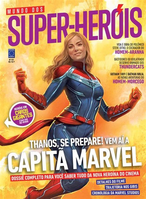 Capitã Marvel Revista revela arte inédita da heroína o seu