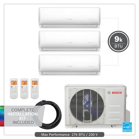 Bosch Climate 5000 Max Performance Triple Zone 27000 Btu 22 Seer