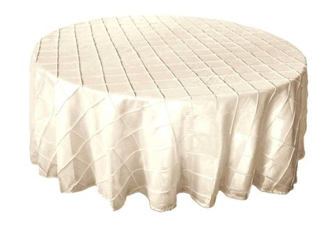 120 Round Pintuck Taffeta Ivory Tablecloth Etsy