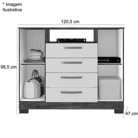 C Moda Sapateira Rack Para Quarto Portas Gavetas Madri Carvalho