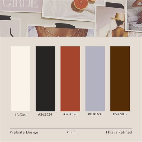 Color Palette And Mood Board For Minimal Edgy Brand Color Palette