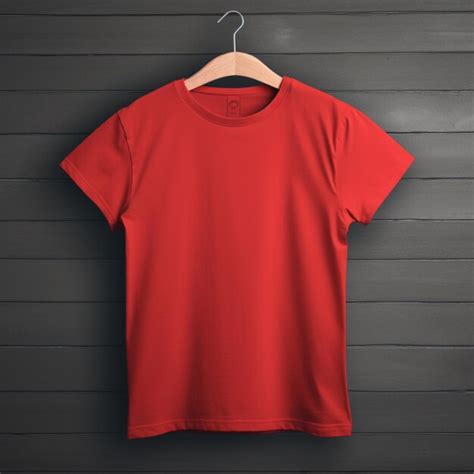 Premium AI Image | Red Tshirt Mockup Shirt mockup set red tee shirt ...