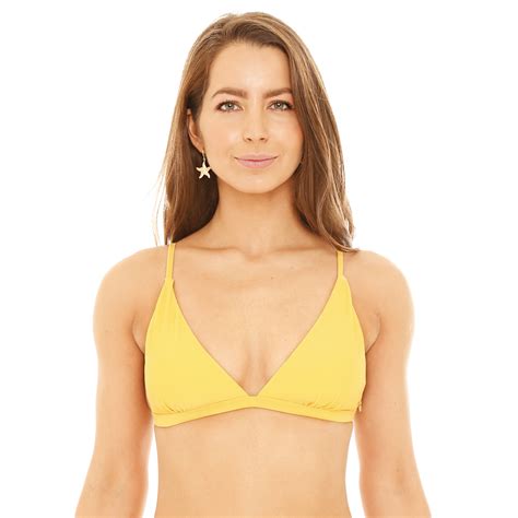 Mujer Top Bikini H O Wear Tri Ngulo Fijo Amarillo H O Wear