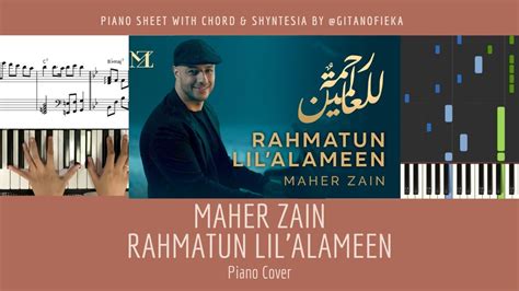 Maher Zain Rahmatun Lil Alameen Piano Cover Sheet Piano Chord