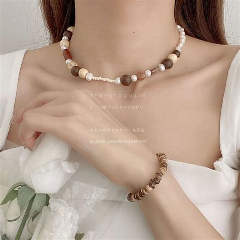 Collier En Perle De Bois Pour Femme Sale Outlet Wcigco Netfirms