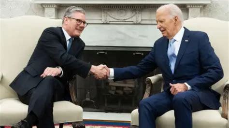 UK US Relations Strong Says Keir Starmer As He Meets Joe Biden