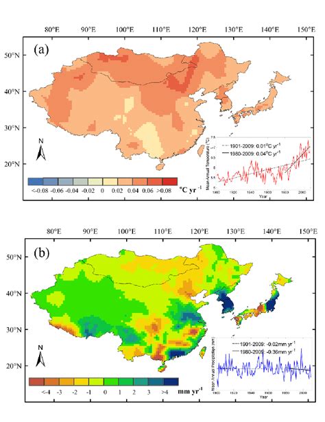 Climate Map Of East Asia - Cities And Towns Map