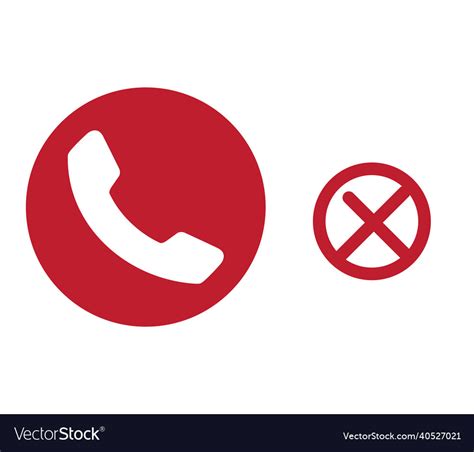 Red phone icon Royalty Free Vector Image - VectorStock