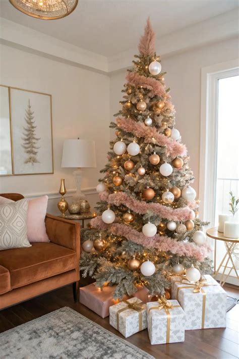 21 Stunning Rose Gold Christmas Tree Ideas Stillways