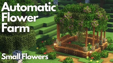 AUTOMATIC FLOWER FARM SMALL FLOWERS | Minecraft Tutorial | Java [1.21 ...